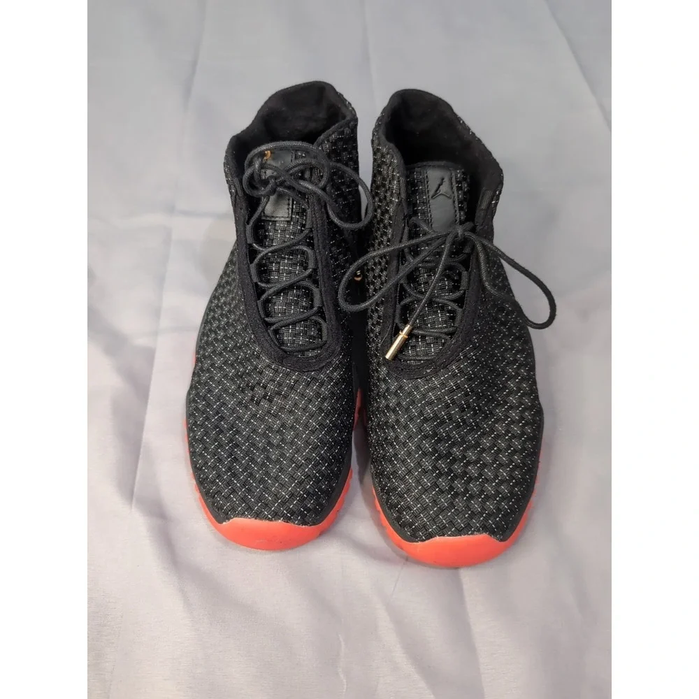 Nike Air Jordan Future Woven Sneakers –‎ Black / Infrared – Men's 9.5